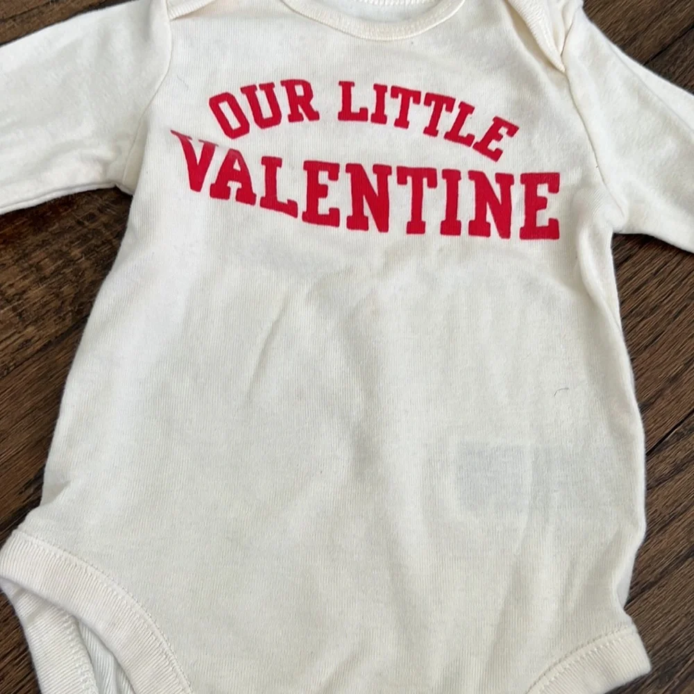 6-12M Our Little Valentine Onesie
